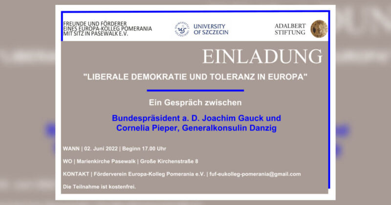 Einladung Förderverein Europa-Kolleg Pomerania e.V.