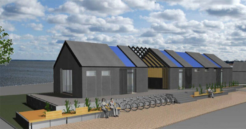 Entwurf der neuen Strandservicestation