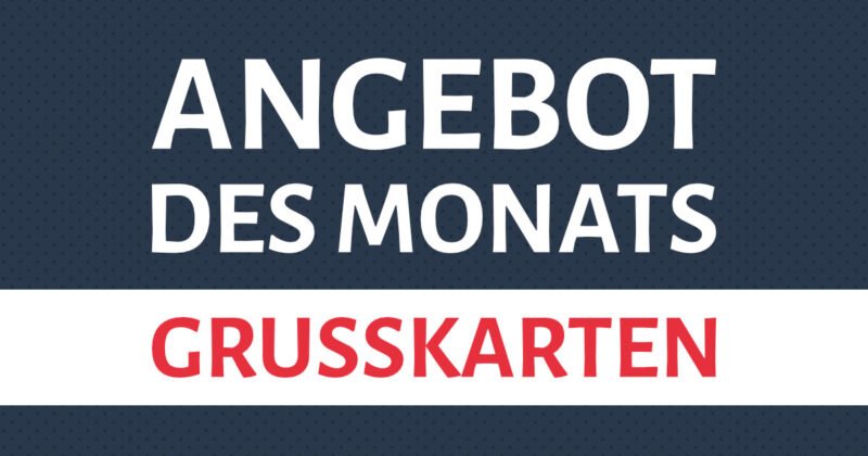 Angebot des Monats im Oktober – Grußkarten