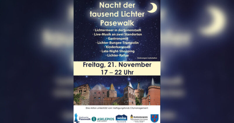 Nacht der tausend Lichter Pasewalk