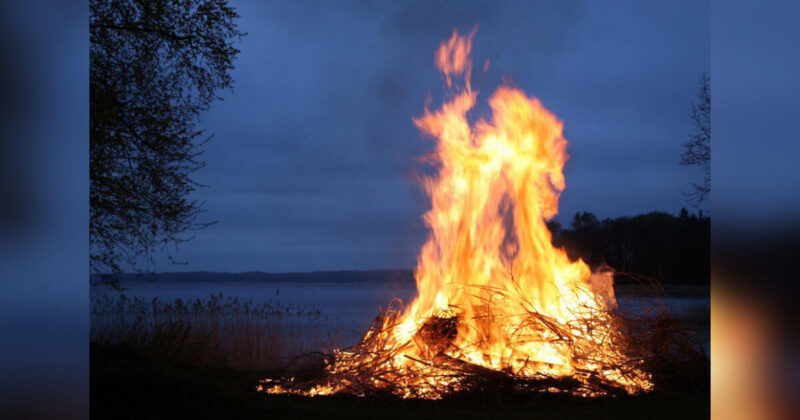 Weihnachtsbaumverbrennen